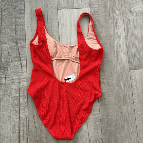 J.Crew Textured Scoop Neck One-piece Swimsuit - Picture 2 of 8